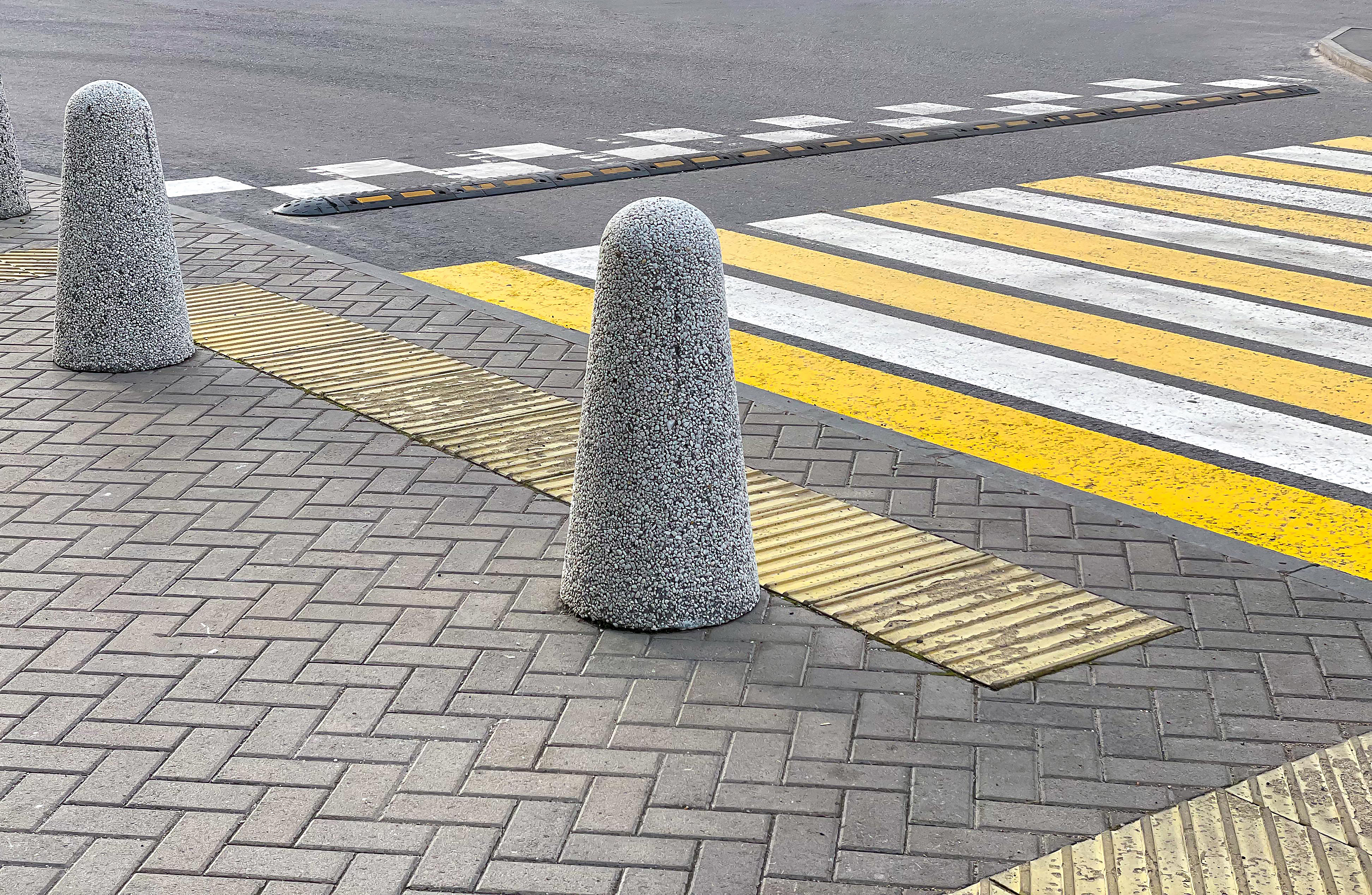 Kerbstones on City Roadside
